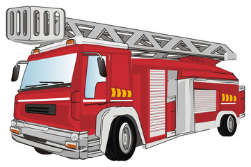red fire engine