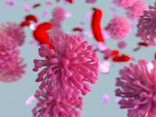 China pathogen respiratory coronavirus 2019-ncov flu. Pandemic risk concept. 3D