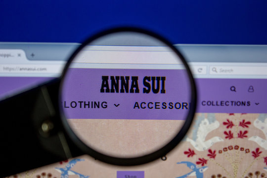 Ryazan, Russia - July 11, 2018: AnnaSui.com website on the display of PC.