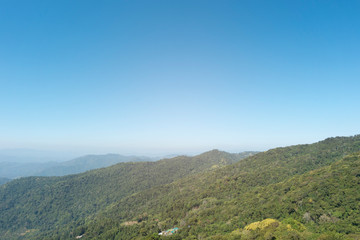 Beautiful scene, mountain view on a sunny day.