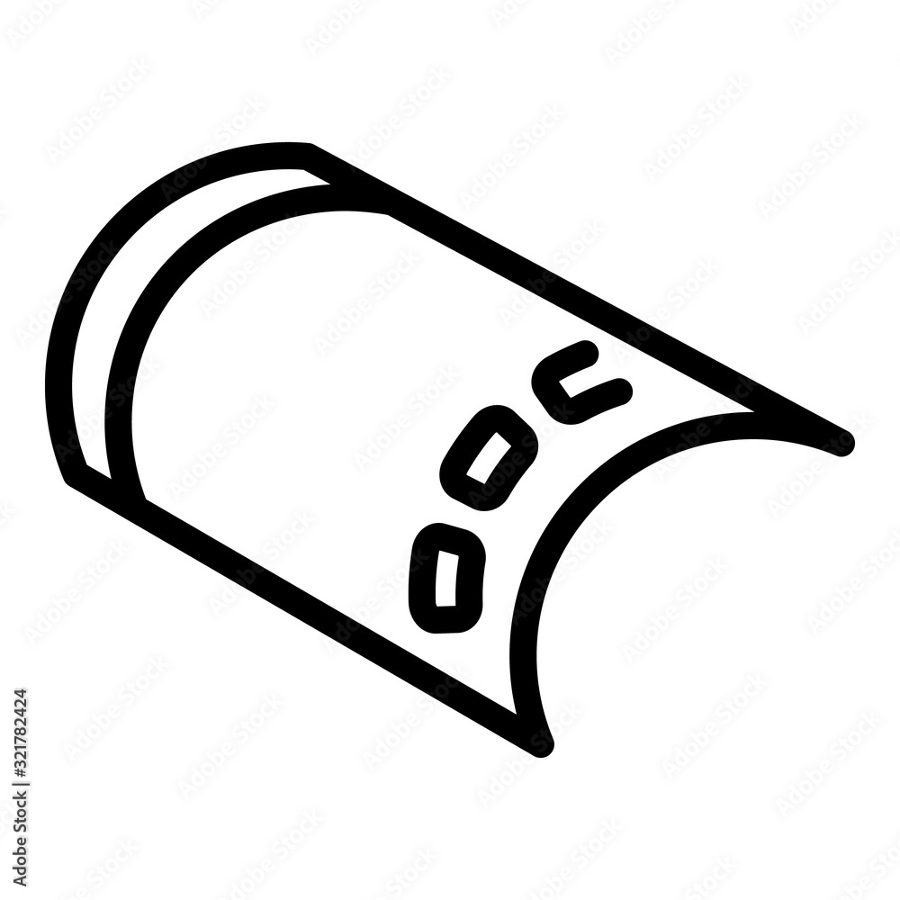Poster computer flexible screen icon. outline computer flexible screen vector icon for web design isolated 