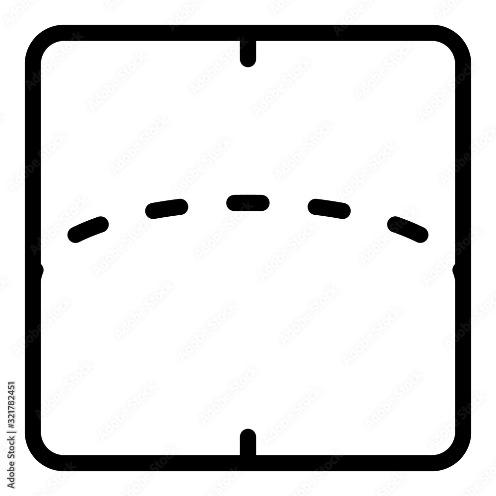 Poster flexible screen display icon. outline flexible screen display vector icon for web design isolated on