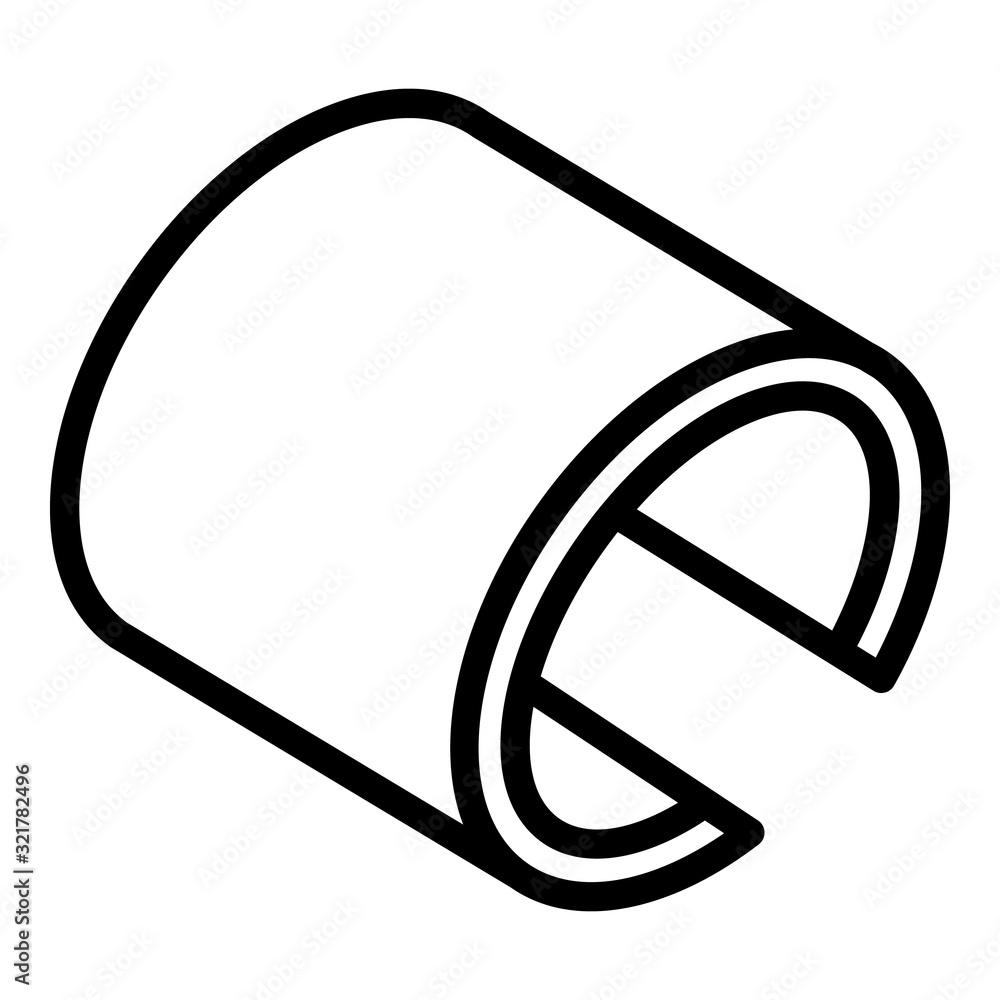 Poster adaptive flexible screen icon. outline adaptive flexible screen vector icon for web design isolated 