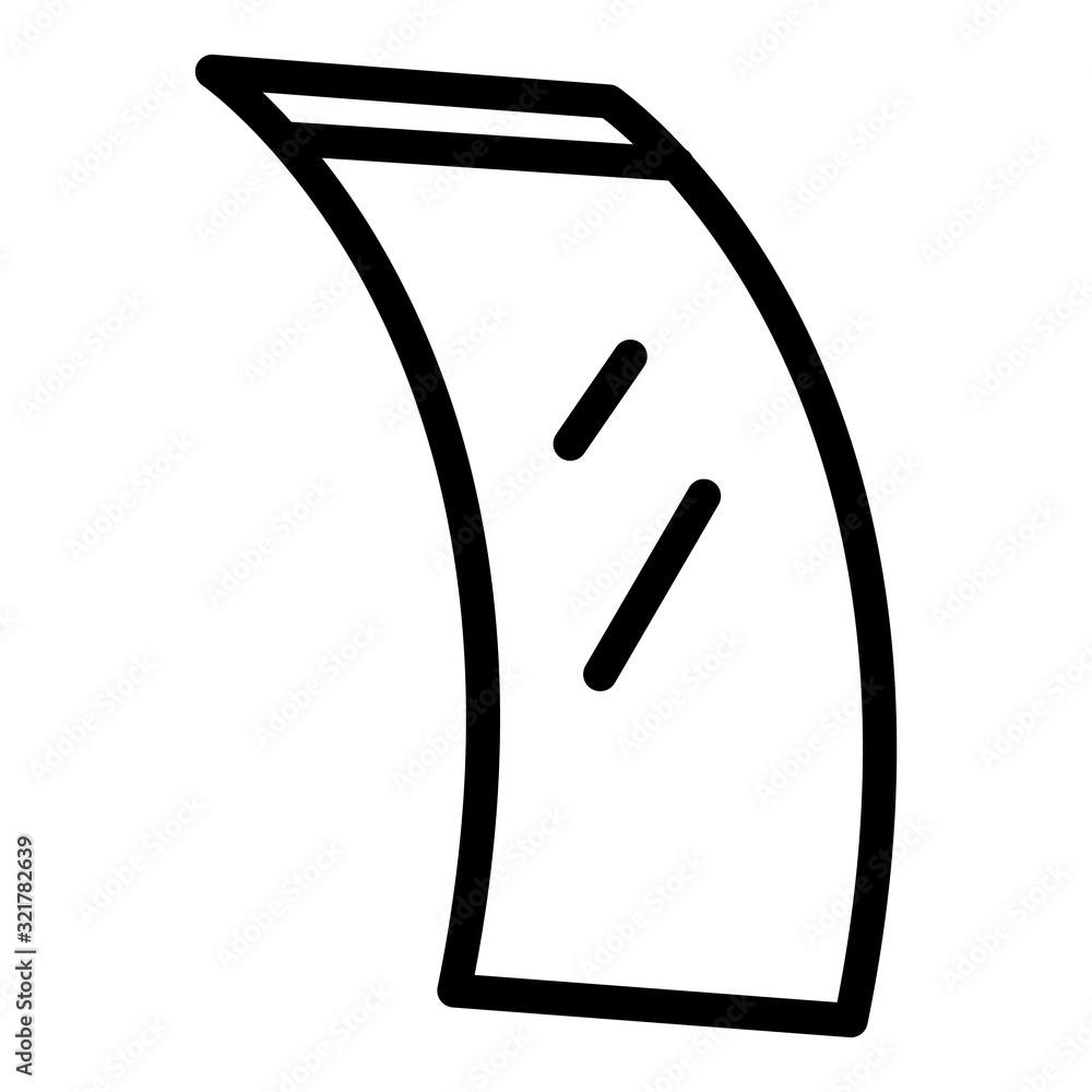 Poster smart flex screen icon. outline smart flex screen vector icon for web design isolated on white backg