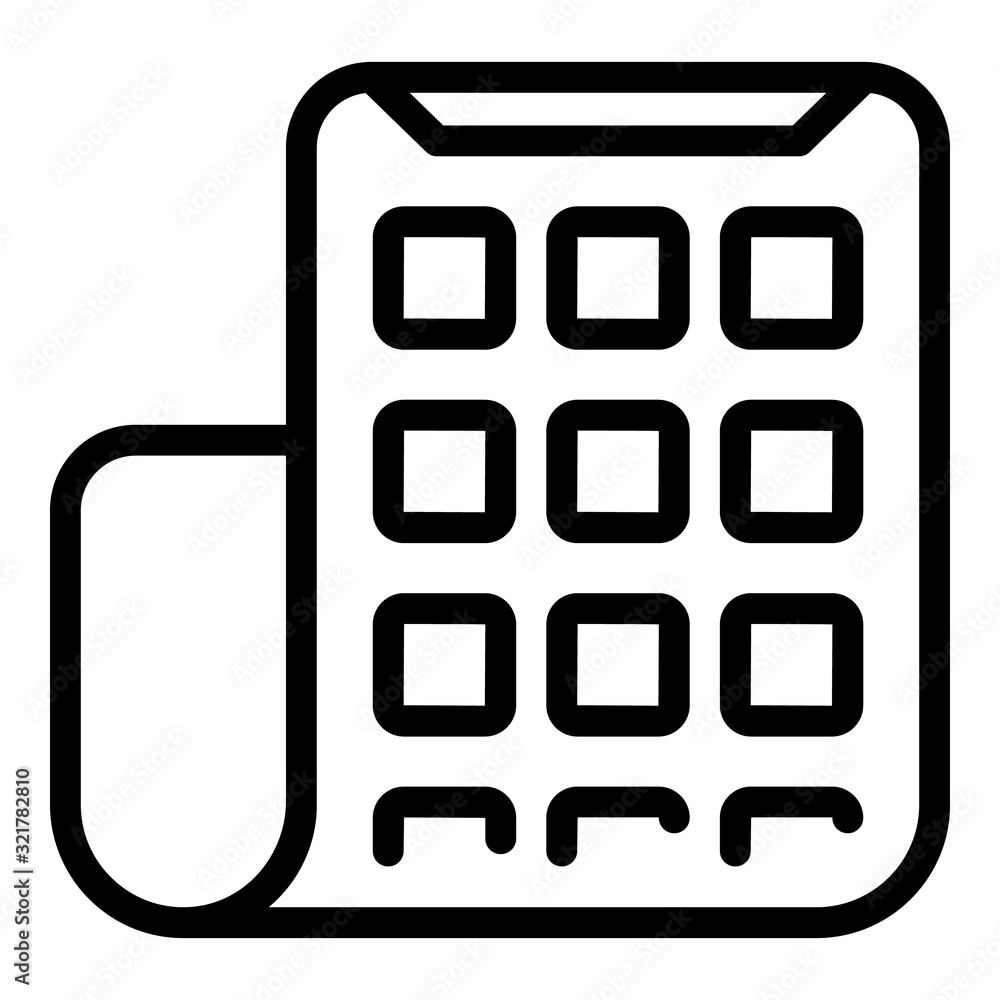 Poster flexible display icon. outline flexible display vector icon for web design isolated on white backgro