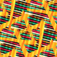 color abstract ethnic seamless pattern in graffiti style with elements of urban modern style