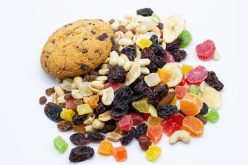 dried fruits, cookies and nuts