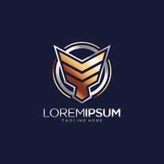 Abstract Luxury Logo Design Vector Template