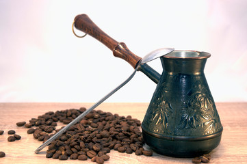 coffee and grinder