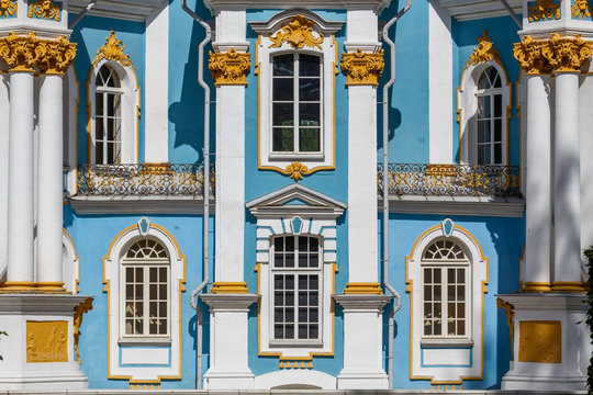 PUSHKIN / RUSSIA - AUGUST 2015: Small Hermitage palace in Tsarskoye Selo (Pushkin) town, Russia