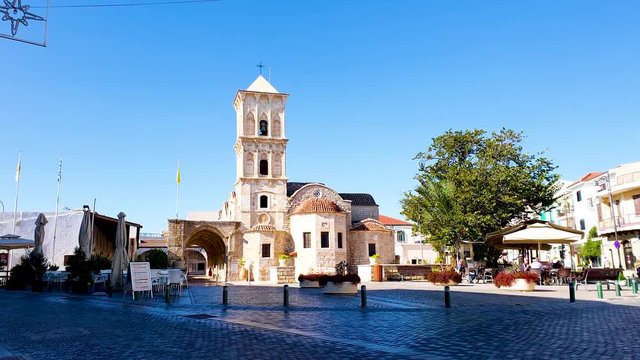 Saint Lazarus Church in Larnaca, Cyprus. Dec 2019.  Is a late 9th century church located in the heart of Larnaka City, Cyprus. It is named from Lazarus of Bethany in which Jesus raised from the dead.