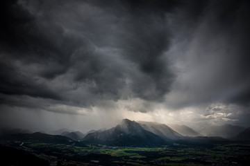 Gewitter über Salzburg