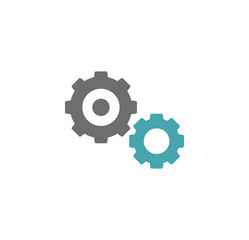 Gear icon on background for graphic and web design. Creative illustration concept symbol for web or mobile app