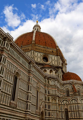 Florence Italy dome by Brunelleschi Architect with golden sphere