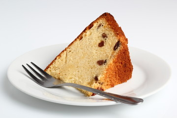 Cake with raisins