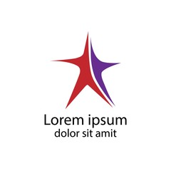 Star logo template. vector icon illustration