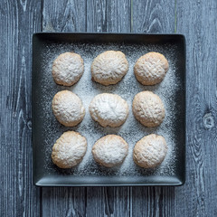 Handmade Ramadan sweets on the table. Egyptian cookies 