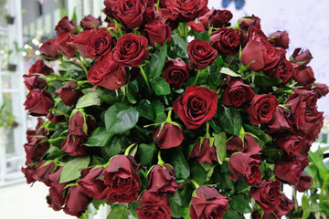 bouquet of red roses