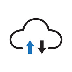 restore down icon design logo template EPS 10