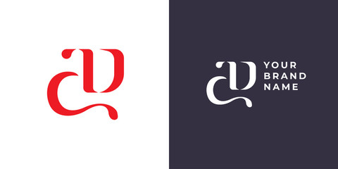 Letter A and D monogram logo design