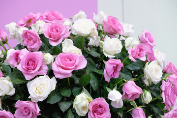 bouquet of pink roses