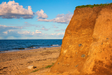 Soil profile on a cliff near Heiligenhafen at the Baltic Sea