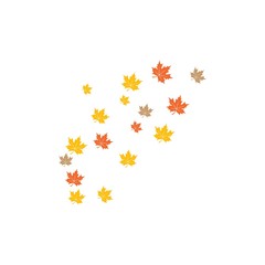 Maple leaf background vector illustration