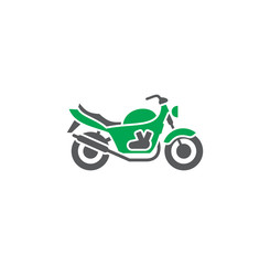 Motorcycle related icon on background for graphic and web design. Creative illustration concept symbol for web or mobile app