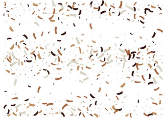 Festive color ribbon confetti background. Abstract frame confetti texture for holiday, postcard, poster, website, carnivals, birthday and children's parties. Cover confetti mock-up. Wedding card