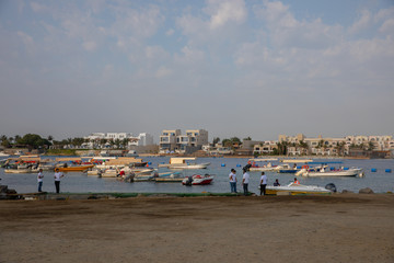 Fototapeta na wymiar Corniche in Jeddah City,