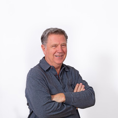 portrait of  smiling mature man