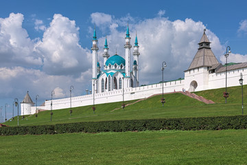 Qol Sharif Mosque in Kazan Kremlin in summer sunny day, Republic of Tatarstan, Russia. This is one...