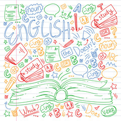 Language school for adult, kids. English courses, class.