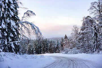 Winterlandschaft Russland