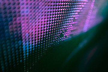 CloseUp LED blurred screen. LED soft focus background. abstract background ideal for design.