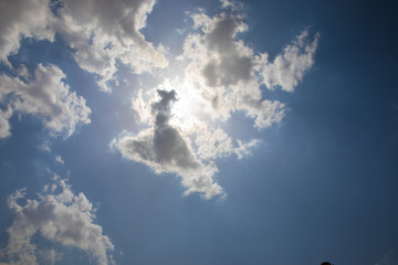 Clouds in  the blue sky