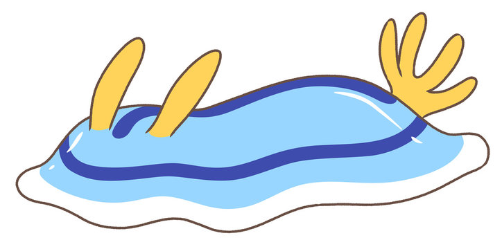 recommend clip art: 青いウミウシ