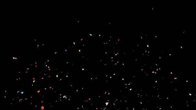 Confetti / with Alpha Matte Channel.