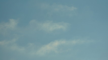 Fototapeta na wymiar Cumulus and Cirrus clouds in a blue sky