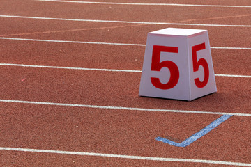 Runway sequence piers on the plastic runway