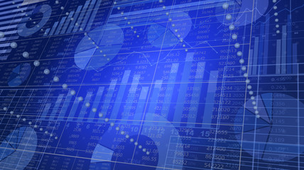 円グラフや棒グラフなどのビジネス資料