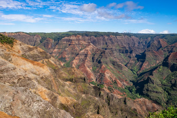 Waimea Canyon, also known as the Grand Canyon of the Pacific, is a large canyon, located on the western side of Kauaʻi in the Hawaiian Islands of the United States.