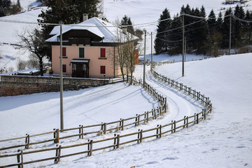 Fototapeta premium casa invernale