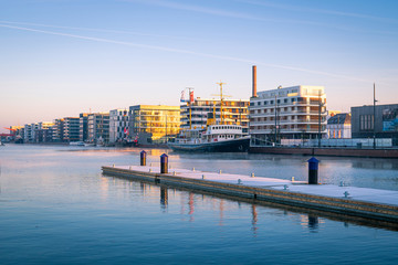 Sonnenaufgang in den Bremerhavener Havenwelten