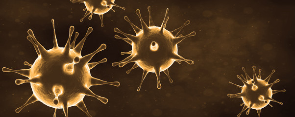 New coronavirus 2019-ncov. 3D illustration