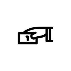 Cash Payment Icon. Business Icon Set Vector Logo Symbol