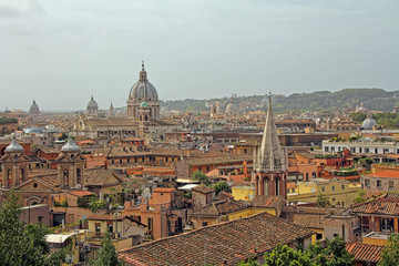 Fototapeta na wymiar Blick über die Stadt Rom
