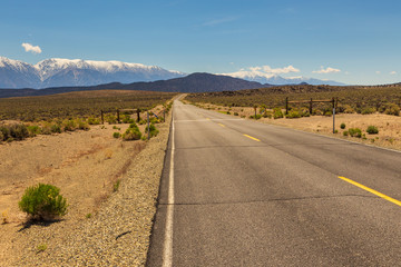 California landscape along the highway, Benton, USA.