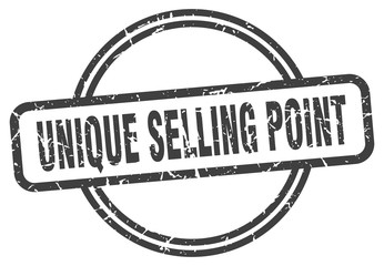 unique selling point stamp. unique selling point round vintage grunge sign. unique selling point