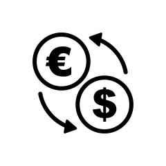 Best Money Exchange Convert Icon Vector Design Template